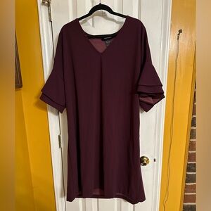 Ashley Stewart Plum Dress 22/24